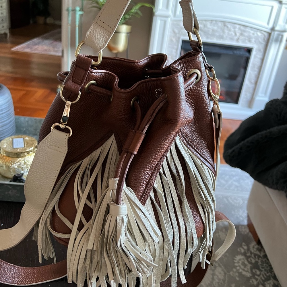 Paris, Texas Au Mexique Leather Tassel Hand Bag